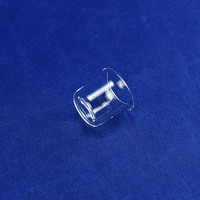 Crucible en quartz fondu naturel haute pureté HaiChuan Jiangsu avec rebord évasé, résistant à la chaleur, transparent, pour analyse chimique en laboratoire