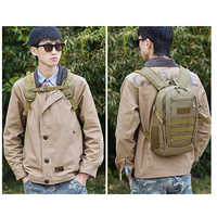 Mochila Impermeable Oxford QXMOVING para Hombre y Mujer, 25L, Estilo Militar, para Viajes, Senderismo, Camping, Resistente