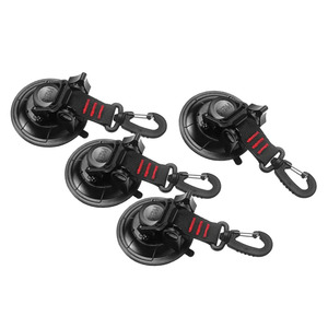 Crochet à ventouse Fiery Fox de 9 cm pour extérieur, verre, voiture, tente, avec forte adhérence pour une fixation sécurisée - Product Image 3