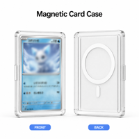 Étui de protection transparent et souple personnalisé pour cartes à collectionner, étui de téléphone portable grande capacité pour cartes à échanger, vente en gros