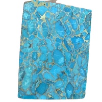 Turquoises 100% naturelles, Cabochon en matériau dur, pierre précieuse mojie, matrice, en vrac