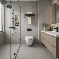 Carreaux muraux en ciment 3D 30x30, carreaux de sol en céramique pour intérieur, salle de bain, cuisine, garage, balcon, hôtel - Carreaux d'accentuation