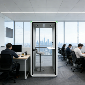 Cabine téléphonique insonorisée pour bureau |   Cabine acoustique individuelle, cadre en alliage d'aluminium, design modulaire écologique pour les appels privés - Product Image 5