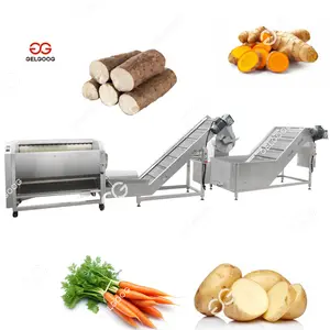 Commercial Ginger Garlic Peeler Potato Cleaning and Peeling Equipment Spring Onion Washer Machine