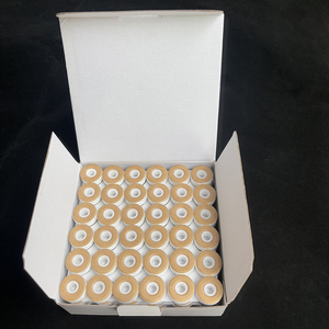 Nhà Máy Giá 60wt L loại trắng <span class=keywords><strong>Polyester</strong></span> Magnetic Side Pre vết thương bobbin, 75D/<span class=keywords><strong>2</strong></span> trắng dưới chủ đề cho máy thêu - Product Image 6