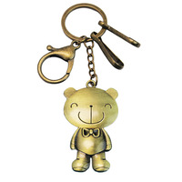 Porte-clés créatif en alliage de zinc avec cadre photo carré, personnalisé, commémoratif, vintage, semi-fait main, cadeau pour couple