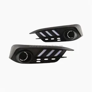 Pour honda civic antibrouillard accessoires de voiture pour Civic 10th type-r hayon 2016-2020 feux diurnes