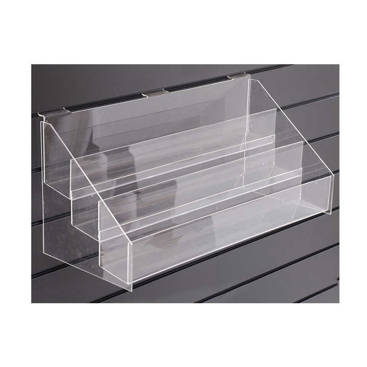 3 Tier Wall Mounted Clear Acrylic Nail Polish Display Rack