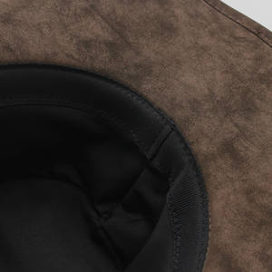 Sombrero de Fieltro Estilo Western de Cuero PU al por Mayor, Transpirable, de Secado Rápido, para Exteriores, con Logotipo Personalizado, Color Personalizado, Hecho a Mano, Unisex, Clásico - Product Image 5