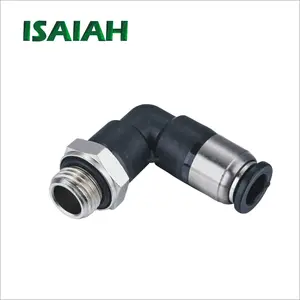 Hot Sale High Quality Pneumatic Component 90 Degree Elbow G-Thread Air Stop Valve