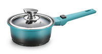 Casserole en aluminium antiadhésive avec revêtement en marbre durable et protection en silicone, ustensiles de cuisine directement du fabricant