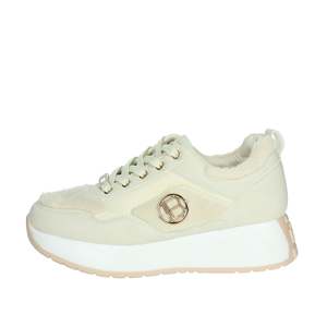 Sneakers pour femmes Laura Biagiotti, couleur beige, taille 38, chaussures épaisses - Product Image 1