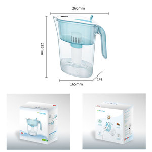 Jarra purificadora de agua UF Manual de 4,2 L, suavizador de agua dura sin BPA para <span class=keywords><strong>cafetera</strong></span> doméstica, uso portátil al aire libre, reduce el TDS - Product Image 4