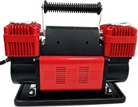 12V/24V 300L/min Car Tire Inflator Pump 150PSI Heavy Duty Double Metal Cylinders Fast Inflating Air Compressor Pump for Cars