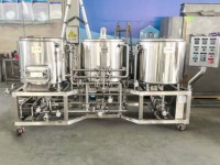 Système de brassage de bière en acier inoxydable 304 de 150 L à 3 cuves, chauffé électriquement, avec contrôle PID pour micro-brasserie et brasserie artisanale