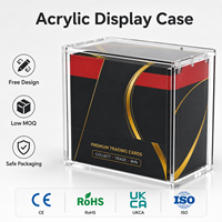 Boîte de protection en acrylique 5+8mm pour cartes TCG, renforcée, garantie anti-casse pour la protection des collectionneurs