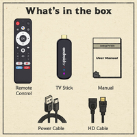 H96 Max S905L3 4K Android TV Stick Quad Core Dual WiFi Media Streaming Dongle pour OEM et personnalisation de marque