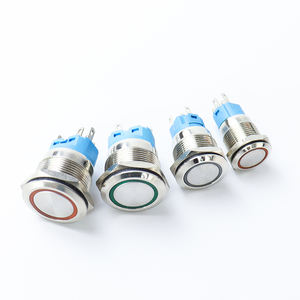 12mm רגעית ip65 לחצן דחיפה פליז עמיד למים מתג עם הוביל חשמלי חכם מותאם אישית - Product Image 3