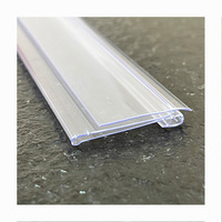 Co-extrusion rigide souple 1210mm Pvc porte-prix UPC Ticket Channel porte-étiquette bande porte-étiquette en plastique pour étagères Tego