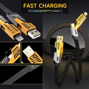 Offres Spéciales Usine : Câbles de Charge Super Rapide Type-C 6A, PD 65W, USB 4-en-1, Convertisseur en Alliage de Zinc, ABS et PVC pour Téléphone - Product Image 5
