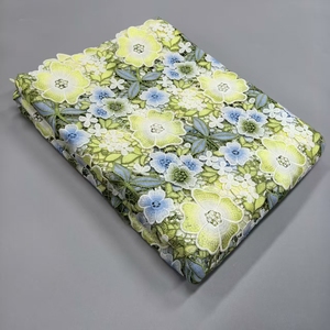 Fashionable Soft and <strong>Stretchable</strong> <strong>Lace</strong> <strong>Fabric</strong> with Raised Flowers Fine Texture African Rope <strong>Lace</strong> Cup Material - Product Image 4