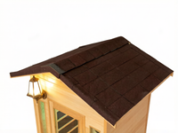 Sauna extérieur infrarouge lointain pour 2 personnes, en bois massif, pour usage en jardin