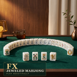 Jeu de Mahjong américain FX, tuiles de Mahjong <span class=keywords><strong>en</strong></span> acrylique, 160 pièces, luxe, casino, jeu d'argent, vente <span class=keywords><strong>en</strong></span> gros, livraison rapide - Product Image 2
