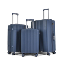 Ensemble de bagages de voyage de luxe personnalisable avec logo, imperméable, grande capacité, léger en PP, 20 pouces, 24 pouces, 28 pouces