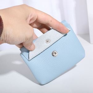 Porte-cartes personnalisé avec nom, cadeau de fête, mini portefeuille en PU, étui pour cartes d'identité et de crédit, porte-monnaie antivol - Product Image 4