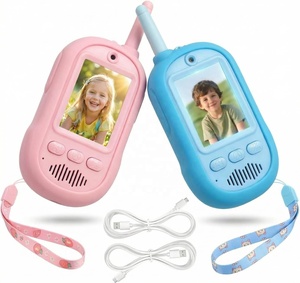 วิทยุสื่อสารแบบวิดีโอ 2 ชิ้น สำหรับเด็ก ของเล่นแคมป์ปิ้ง อุปกรณ์สายลับ เกมกลางแจ้งสำหรับครอบครัว เล่นซ่อนหา - Product Image 1