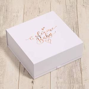 Custom Logo <b>White</b> Rigid Cardboard Packaging Magnet Foldable Paper Christmas <b>Gift</b> <b>Box</b> Printing - Product Image 1
