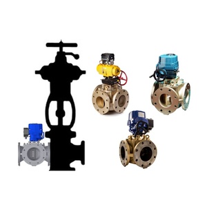Válvulas de Control Rotativas de Tres Vías Accionadas por Amot, 3 Vías de Mezcla y Desviación de Temperatura con Actuador GPD GEF - Product Image 1