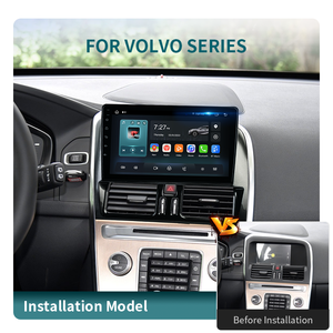KLYDE Autoradio Android 9 pouces avec 4G WIFI BT DSP GPS Navigation <span class=keywords><strong>CarPlay</strong></span> & RGB Amplificateur OBD2 pour <span class=keywords><strong>Volvo</strong></span> Series <span class=keywords><strong>XC60</strong></span> S60 S80 - Product Image 2