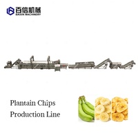 Ligne de production entièrement automatique de chips de banane, fabrication de chips de banane à petite échelle, ligne de production de chips de plantain, fournie directement par l'usine