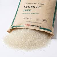 Vente en gros de granulés vierges de résine élastomère polyester thermoplastique à haute élasticité Shinite TPEE DH45O0 de Taïwan, prix en vrac