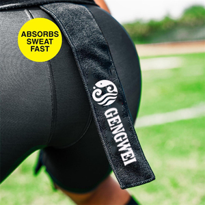 Logo personnalisé noir blanc Football Streamer serviette mince sport serviette sèche mains Football accessoires - Product Image 6