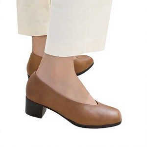 Zapatos de Tacón Bajo con Correa en el Tobillo, Plataforma de Satén y PU, 22 Colores, Resistentes, para Primavera, Verano e Invierno - Product Image 4