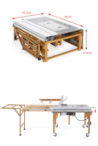 Painel de mesa serra novo design rocker, precisão integrada painel de corte de madeira mecanismo serra de tabela de corte de madeira