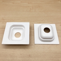 Emballage intérieur en pâte de papier biodégradable antichoc pour écouteurs Bluetooth moulés OEM, plateau d'insertion pour casque, boîte cadeau