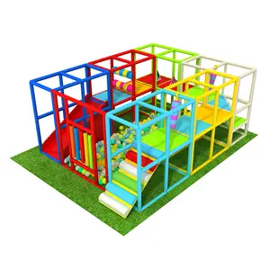 hot sale movable rent used mini soft play area kids slide games children small indoor playground equipment with ball pool