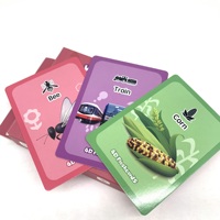 Cartes flash éducatives pour enfants avec images d'animaux, design personnalisé, papier de haute qualité, boîte imprimée sur mesure pour l'apprentissage et le jeu des enfants
