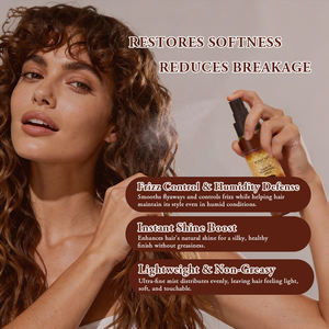 Spray Capilar Reparador Anti-Frizz Hidratante con Argán Marroquí YOGI CARE, Spray Reparador de Cabello con Protección Térmica - Product Image 5