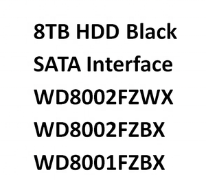 ฮาร์ดดิสก์ WD8002FZWX ของแท้ สีดำ ความจุ 8TB สำหรับเล่นเกม ความเร็ว 7200rpm หน่วยความจำ 256M รีเฟอร์บิช สำหรับเดสก์ท็อป ขายส่งจากโรงงาน - Product Image 2