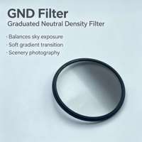 Filtre à densité neutre en verre étanche OEM GC-GRAY GND8 77mm ND avec cadre en aluminium pour appareil photo