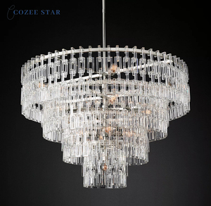 Lámparas colgantes LED modernas Marignan Chandelier Crystal Lustre para sala de estar, comedor o Isla de cocina, Material metálico - Product Image 4