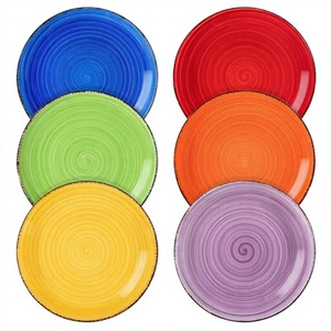 Set di 6 Piatti Piani in Ceramica Vancasso <span class=keywords><strong>BONITA</strong></span>, Forma Rotonda con Motivo Solido, Diametro 18,8 cm, Piatti per Pasta/Dessert/Torte - Product Image 2