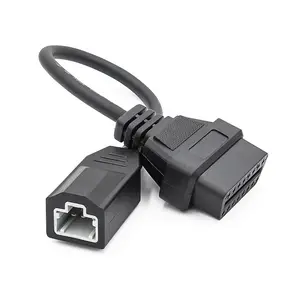 OBD OBD2 araç teşhis kablosu konektörü 3PIN to 16PIN kurşun kablo OBD1 to OBD2 Honda için 3 PIN oto kablo için honda