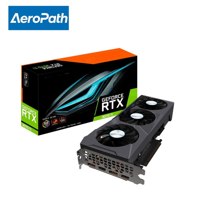 GIGABYTE Eagle GeForce RTX 3070 Ti 8GB GDDR6X PCI Express 4.0 ATX Video Card GV-N307TEAGLE OC-8GD Refurbished Workstation