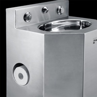 Toilette combinée de style américain en acier inoxydable pour prison et cellule de prison à vendre