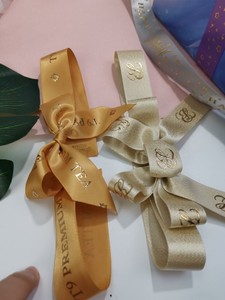 Ruy Băng Nơ Satin Buộc Sẵn Theo Yêu Cầu Với Dây Thun Để Đóng Gói Hộp Quà Tặng - Product Image 2
